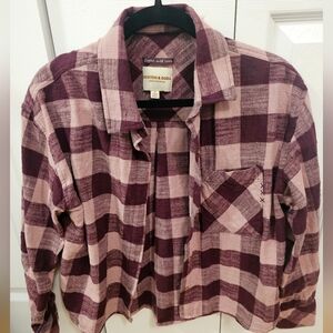 SCOTCH & SODA PLAID FLANNEL SHIRT SZ M